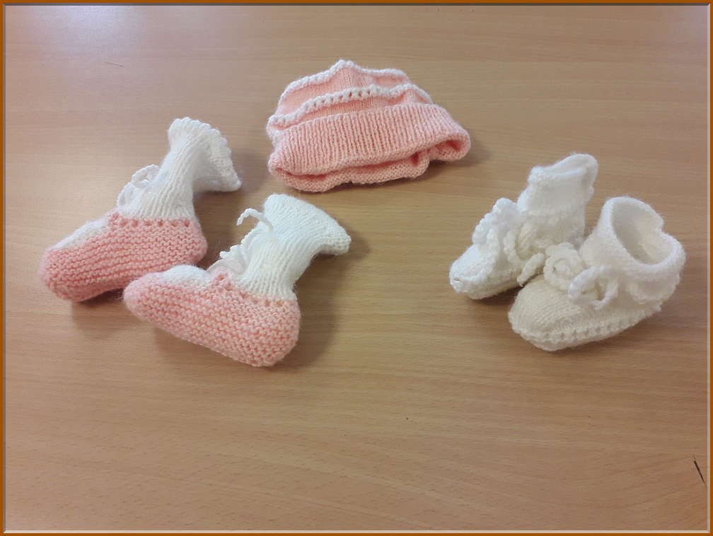 Layette rose et blanche